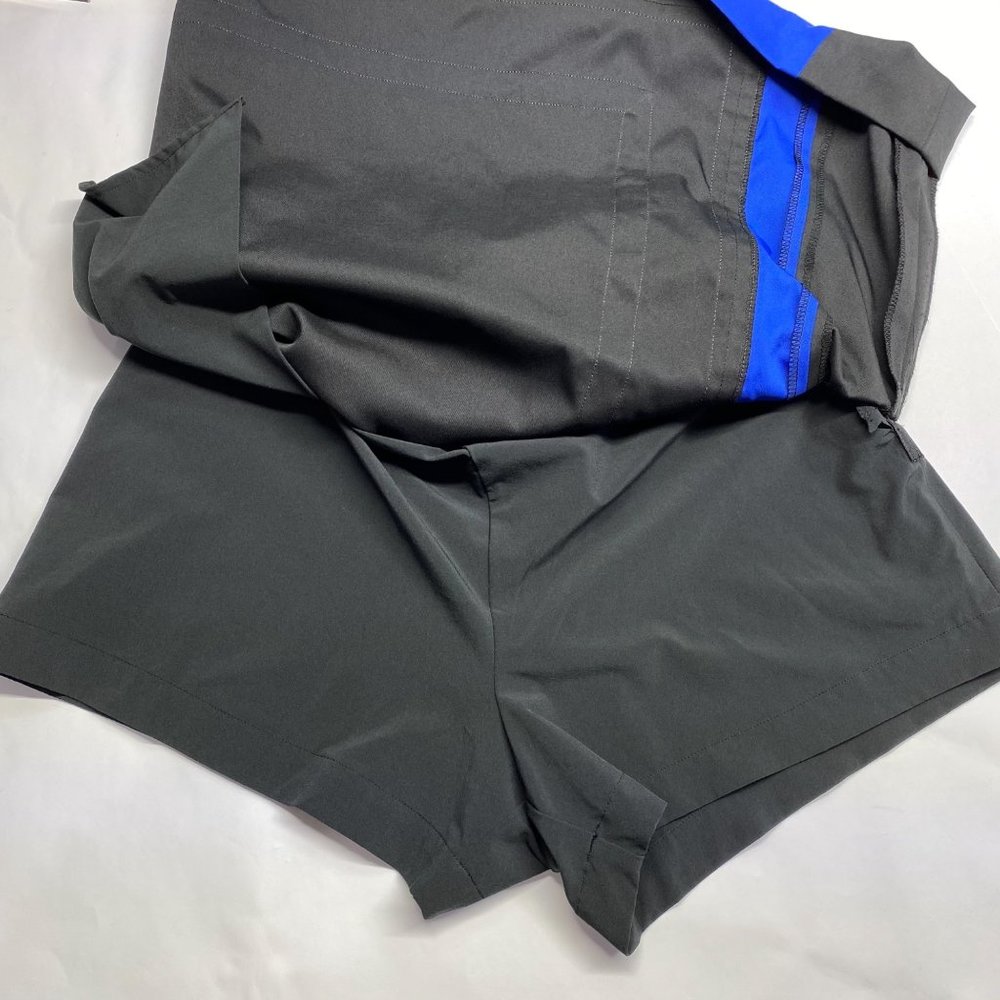 GREG NORMAN Contemporary Striped Skort Skirt L - Picture 6 of 11